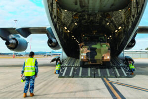 Army troops swiftly take off from Amberley