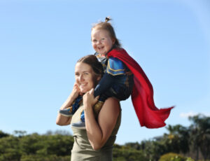 Baby stroke survivor a little superhero