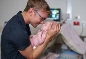 Miracle baby fights back after surgery