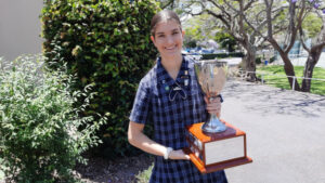 Studious Carly teaches how to juggle many sports