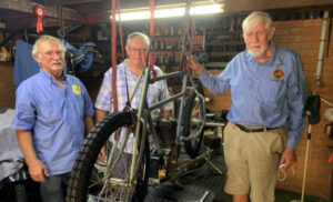 Historic motorbike unveiled at Workshops