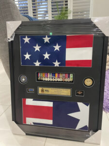 Bomber flies family heirlooms to US