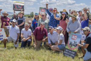 Rally against industrial solar on rural land