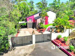 Quiet street and large treed allotment combine to give privacy to this Camira home