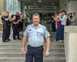 Lifetime of service, career cop hangs up cuffs