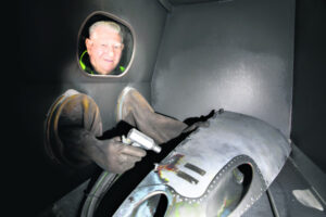 Derek happy to help at heritage centre