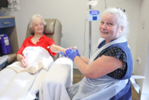 Healing hands soothe cancer patients