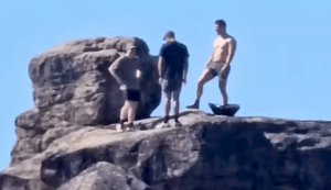 Controversy over White Rock climb