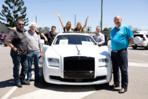 Luxury car paraded through Ipswich, Lockyer Valley to raise veteran awareness and funds