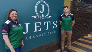 Jets footy, netball teams in historic united effort