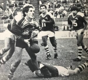 Cold beer with . . . police officer in tough footy era