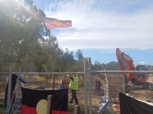 Work restarts on National Sorry Day