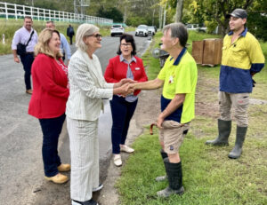 Governors on the ground with Alfred victims