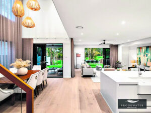 Golf course outlook for home above a fairway at Brookwater