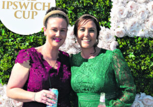 Revellers at the Ipswich Cup
