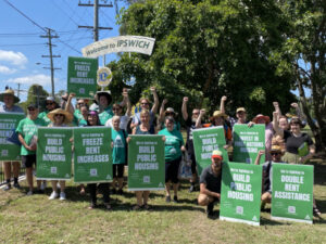 Greens take housing fight to the street