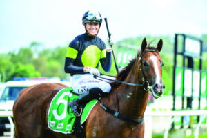 Emily is building success as a jockey