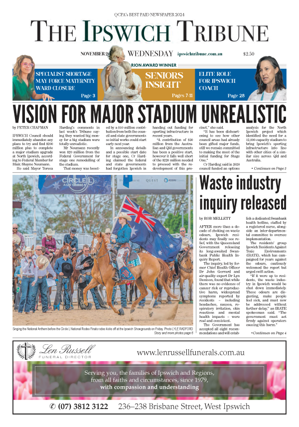 Ipswich Tribune Today – 26th November 2025