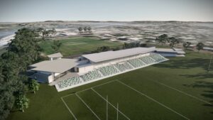 Grandstand on its way