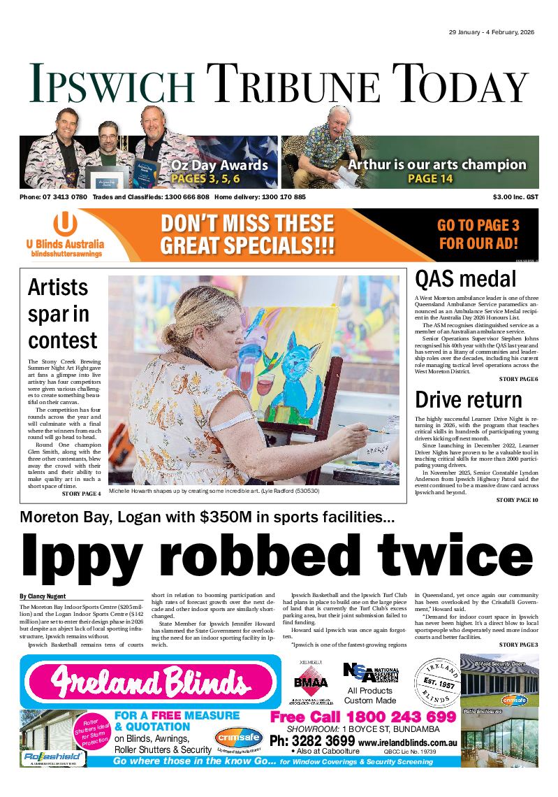 Ipswich Tribune Today – 29th January 2026