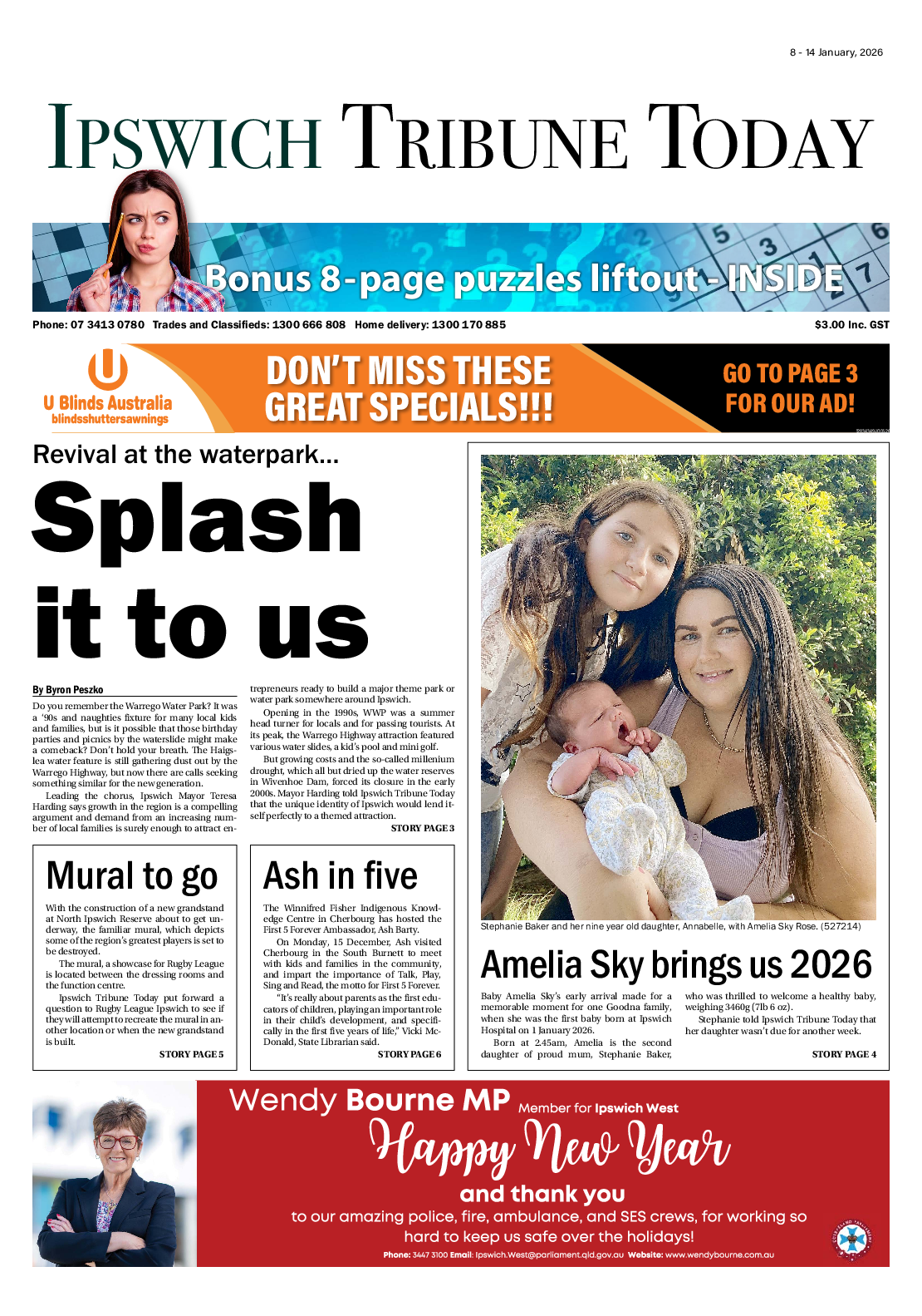 Ipswich Tribune Today – 8th January 2026