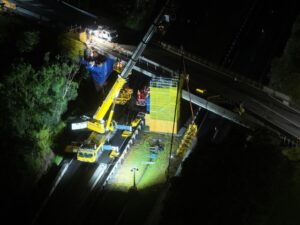 Bridge works continue