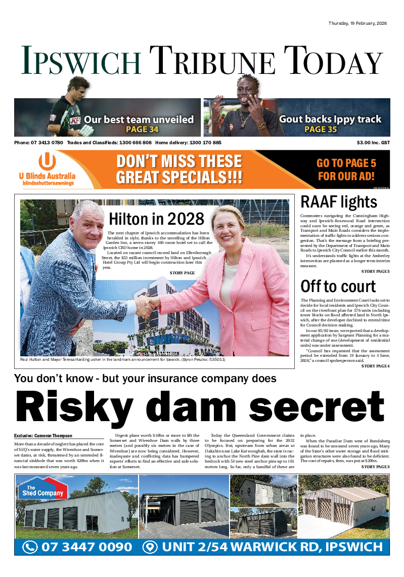Ipswich Tribune Today – 19th February 2026