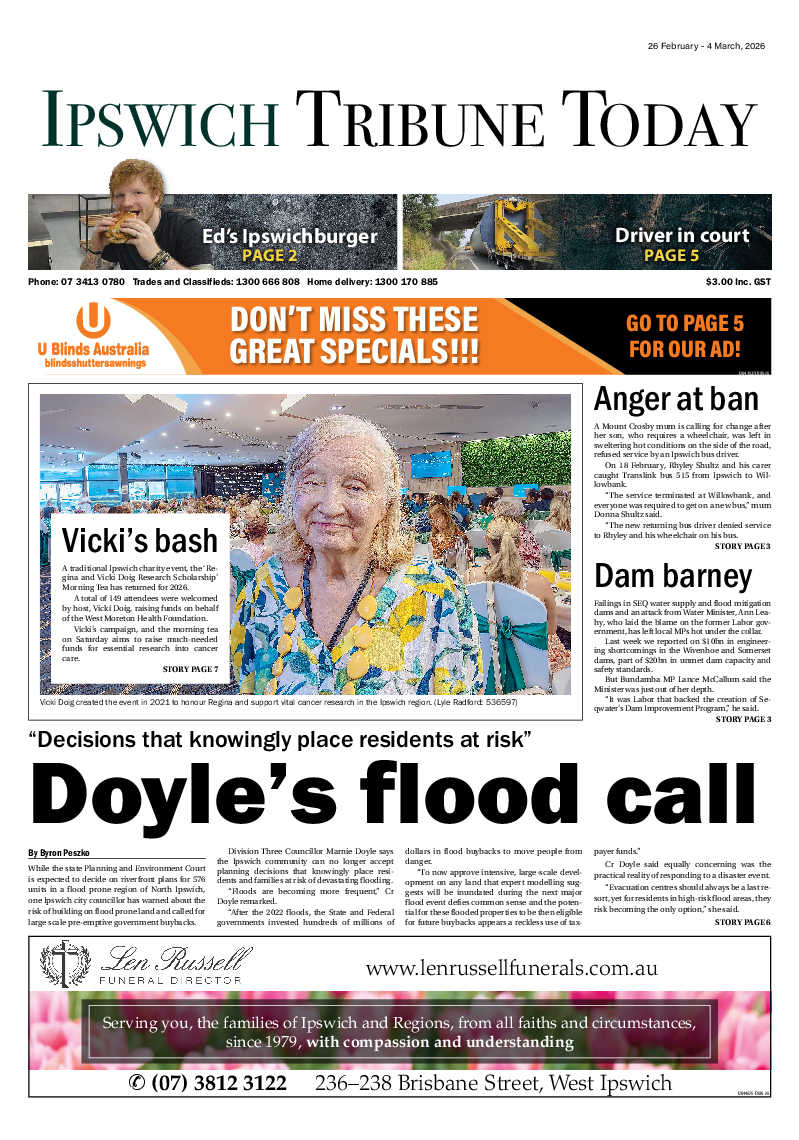 Ipswich Tribune Today – 26th February 2026