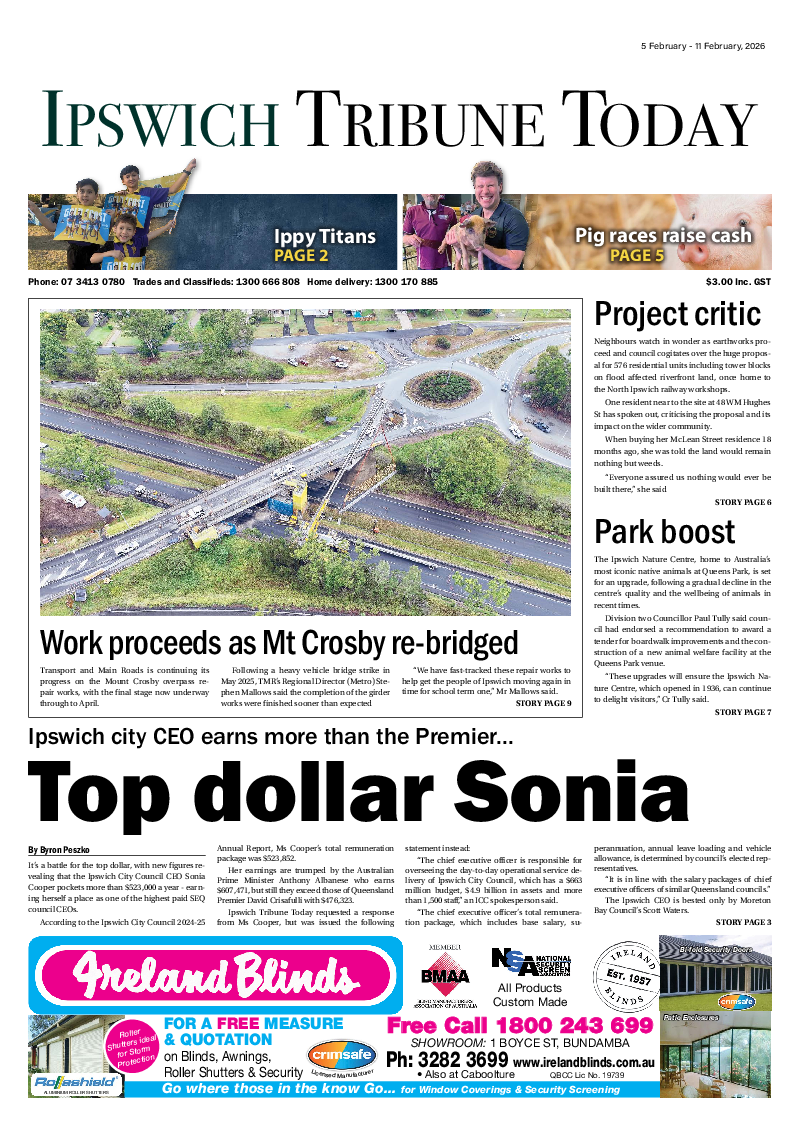 Ipswich Tribune Today – 5th February 2026