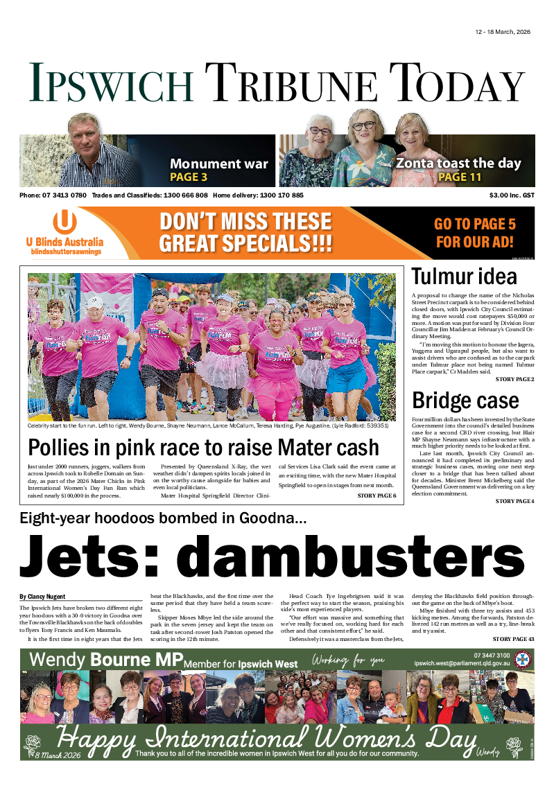 Ipswich Tribune Today – 12th March 2026