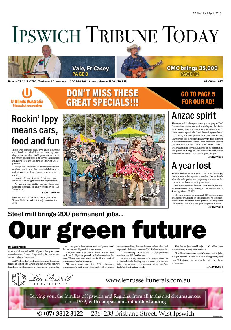 Ipswich Tribune Today – 26th March 2026
